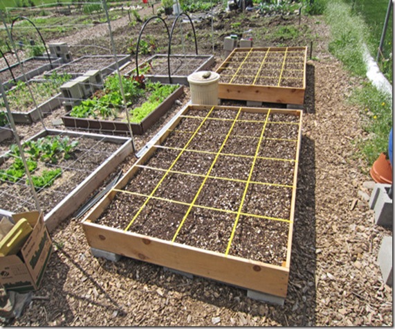 My fully implemented Square Foot Garden, ready for planting!