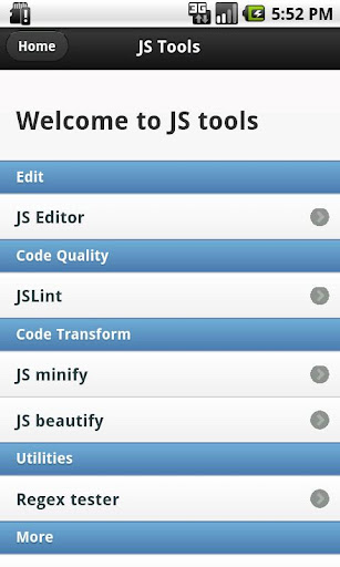 Javascript Tools