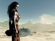 Fantasy Warrior Girl And Sky
