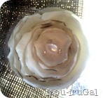Singed-Edge Flower Hair Clip