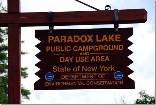 Paradox Lake Sign