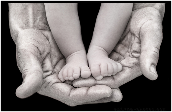 Father and child, Dean White Father and child, Dean White