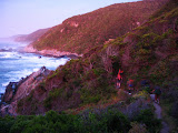 The fourth morning, we had to set out at 3am to go the 10 km to catch the largest river at low tide. Obviously I didn't take any pictures at 3am because it was simply too dark and we had to keep moving to make sure we were setting a good pace. But as soon as the sun started coming up, everything took on an incredibly beautiful color and I took what pictures I could (though this one turned out a bit blurry). South Africa - 294.jpg