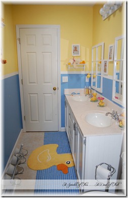 Kids Duck Bathroom {A Sprinkle of This . . . . A Dash of That}