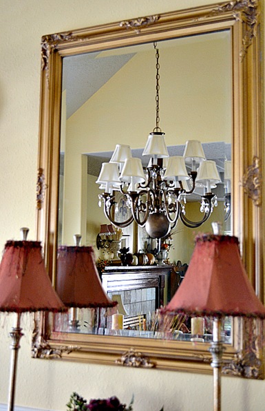 Brass Chandelier S Makeover At The Picket Fence So For The Cost Of An Electrician Plus A Few More Like 8 Cans Spray Paint Some Elbow Grease New Shades And Crystal Prisms I Have 2 Light