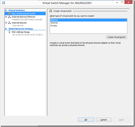 Create External Switch