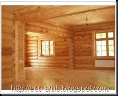 деревянный пол сруб дома
