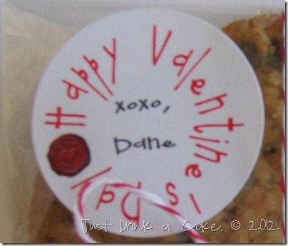 valentine's day label