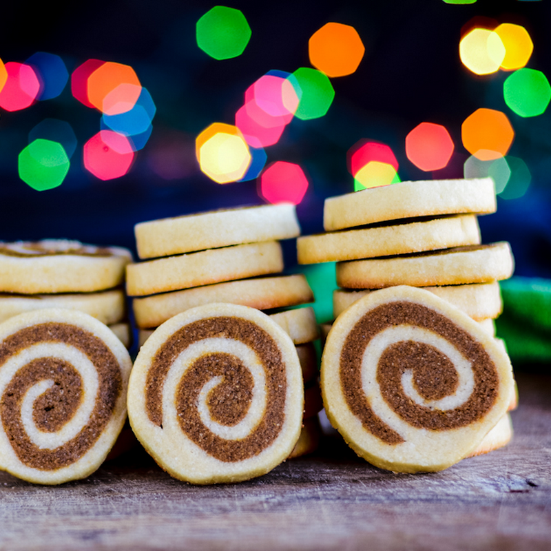 Ginger swirl cookies