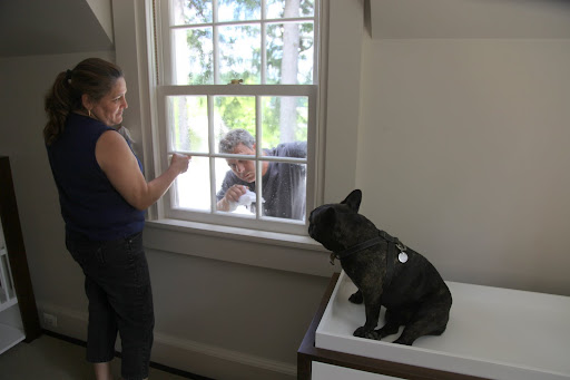 No, Fernando!  I'm staying in here with Marie!  I have no interest in rooftops what-so-ever!