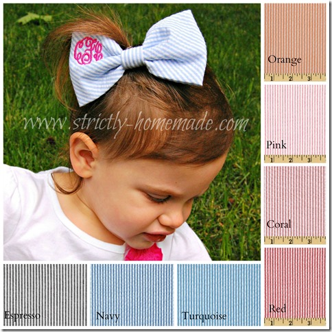 Girls Monogrammed Bow Tie 1