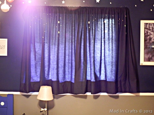 space geek bedroom curtains
