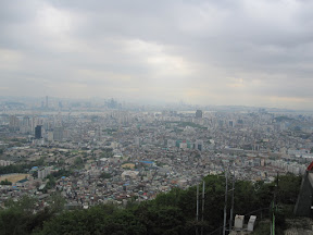 View from Seoul Tower...