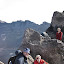 Dan, Nick and Gill enjoying a break on the crater rim