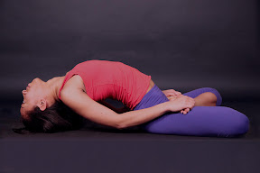 Matseyasana: Fish Pose. Heart is floating with the breath like a fish floating in water