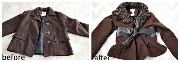 before after coat refashion