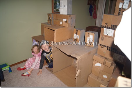 insie our cardboard box castle insie our cardboard box castle