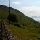 Le chemin de fer tra il Col Altxanga ed il Larrun