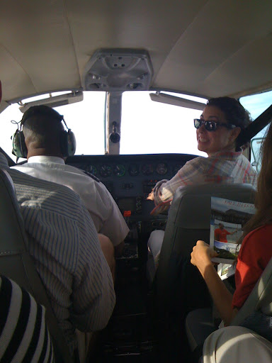 On the way back to Boston I actually got to sit in the front next to the pilot. It was hard to resist touching all the buttons!