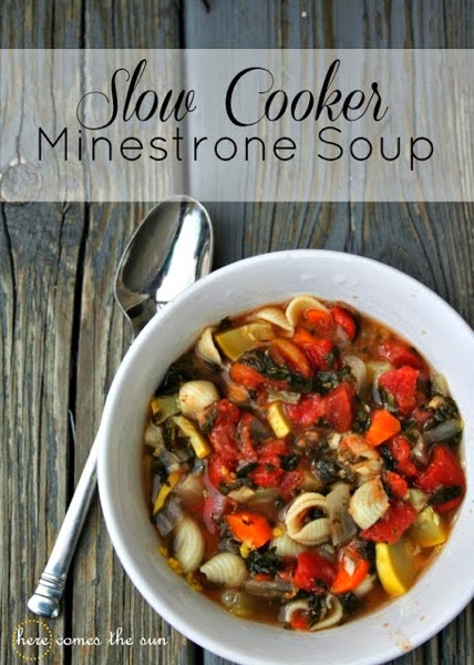 Here Comes the Sun Slow Cooker Minestrone Soup Here Comes the Sun Slow Cooker Minestrone Soup