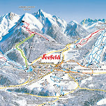 map of seefeld's slopes in Seefeld, Austria 