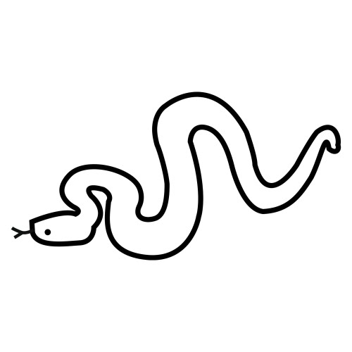 Un culebra para dibujar - Imagui