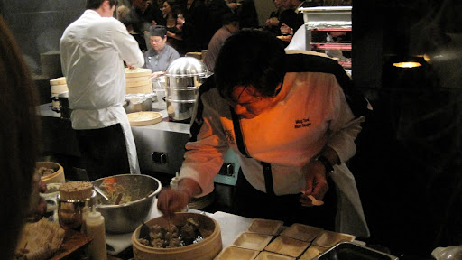 Host Chef Ming Tsai served his signature foie gras shui mai.