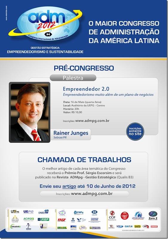 Cartaz ADM 2012 - Chamada de Trabalhos e Pré Congresso1