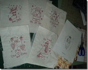 Christmas stitchery swag Christmas stitchery swag