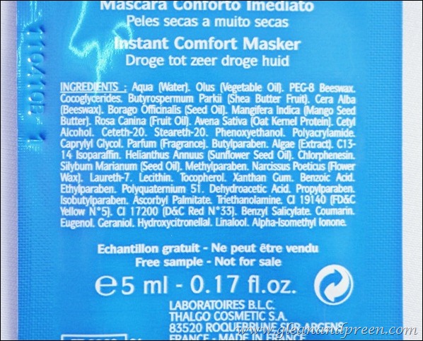 Thalgo Melt Away Mask Ingredients Thalgo Melt Away Mask Ingredients