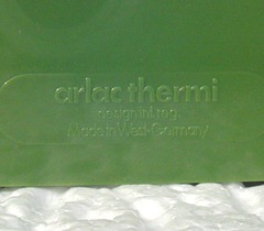 Arlac Thermi liquid crystal thermometer, green imprint