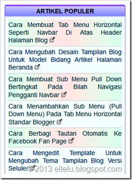 Contoh Daftar Artikel Atau Lis Item Latar Gradasi Warna-warni Contoh Daftar Artikel Atau Lis Item Latar Gradasi Warna-warni