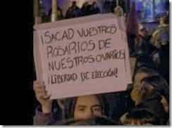 Tirai os vossos rosários dos nossos ovários. Dez 2013 Tirai os vossos rosários dos nossos ovários. Dez 2013