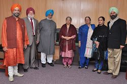 Roopinder Singh, Dr Amrik Singh Chattha, Bhayee Sikandar Singh, Mrs Gursharan Kaur, Sunit Kaur and Amarinder Singh