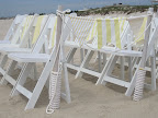 A close-up of the aisle. I referred to the rope around the poles as 