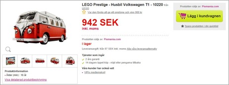Lego 10220 Volkswagen T1 Camper Van Erbjudande Bästa pris just nu Lego 10220 Volkswagen T1 Camper Van Erbjudande Bästa pris just nu