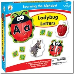 Lady Bug Letters Puzzle