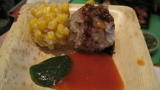 Chef Susur Lee served delicious lobster-corn and lamb-rice dumplings that also happened to be pretty cute.