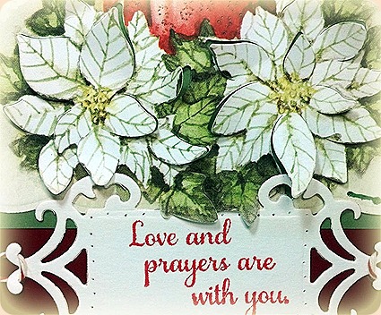 flower soft, Christmas Poinsettia Die Cuts, Sharing Your Sorrow