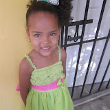 Ayline looked like a present with the bow in her hair