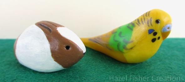 2013Aug29 Fimo rabbit and budgie 1 2013Aug29 Fimo rabbit and budgie 1