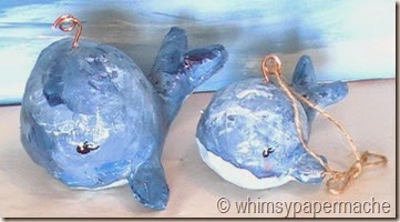 paper mache whales