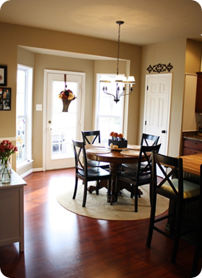 bay window in kitchen