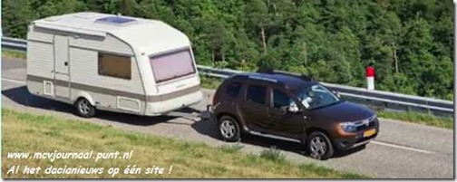 Dacia Duster met caravan