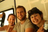 The happy passengers in the ambulance on the way to the hospital! Ben said he wanted adventure...