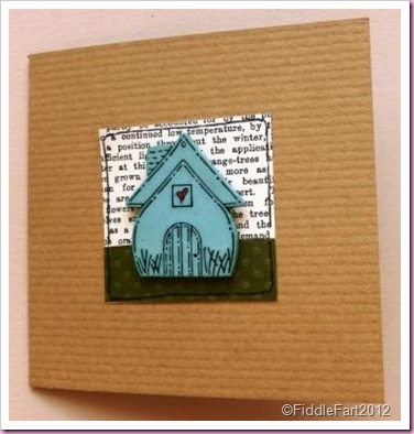 Kraft card New House card