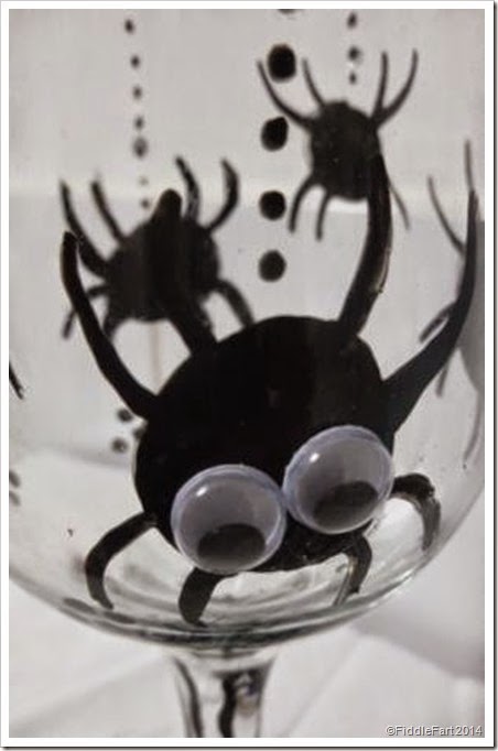 Spider Glass Halloween hand painted spider glass Spider Glass Halloween hand painted spider glass