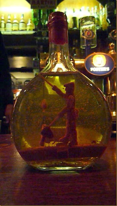 Bottle of Grappa. It tasted as bad as it looks