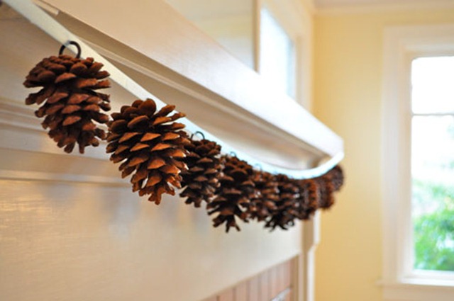 pine cone garland via twig and thistle pine cone garland via twig and thistle