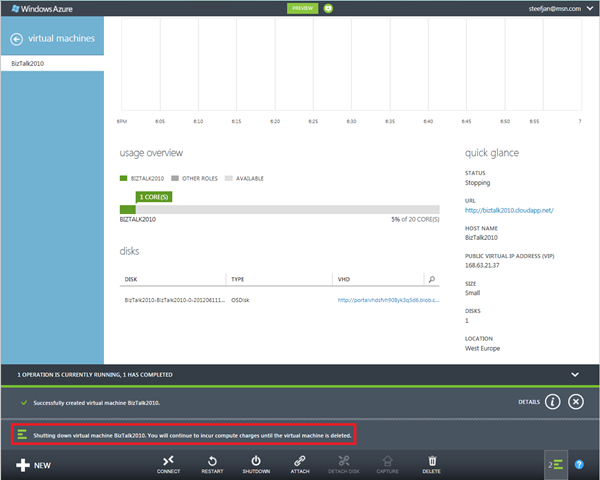 12. BizTalk IaaS - Shutting down